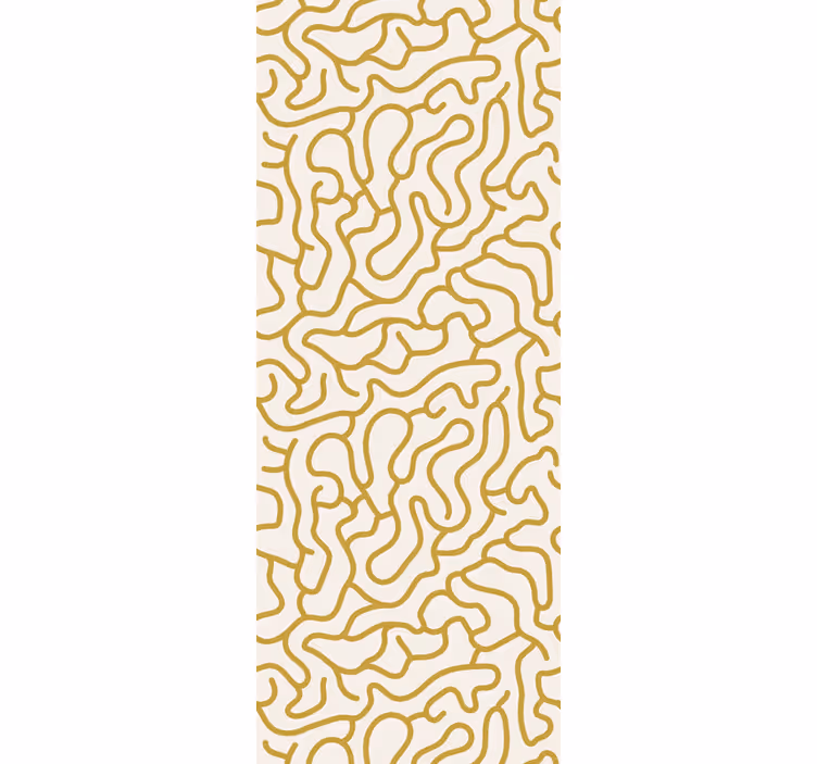 Křivky vzor Geometrická tapeta - TenStickers