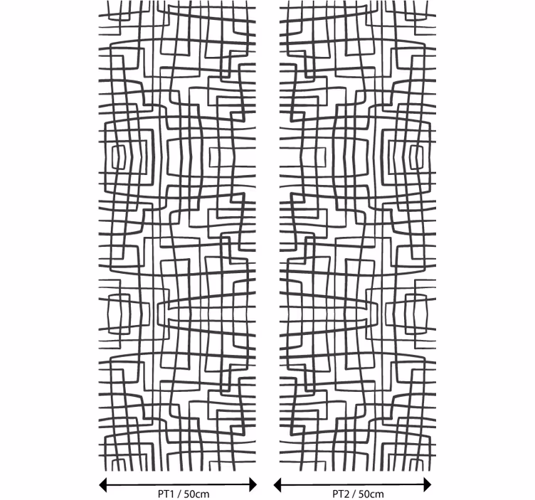 Eklektický styl tapeta se vzorem art deco - TenStickers