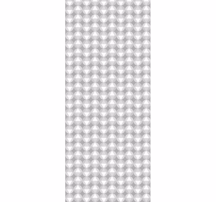 šedý kruhový vzor Geometrické tapety - TenStickers