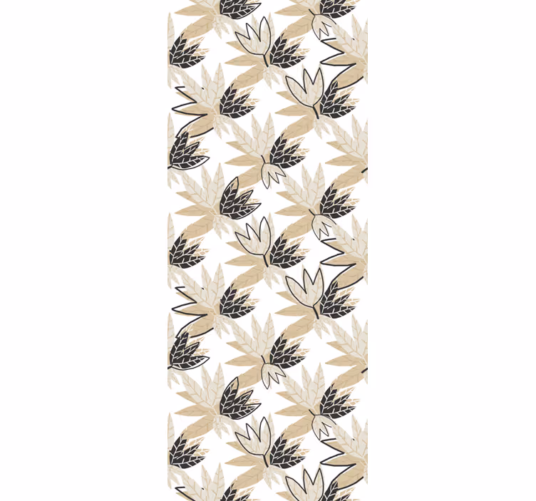 Listový botanický design Dopisní tapeta - TenStickers