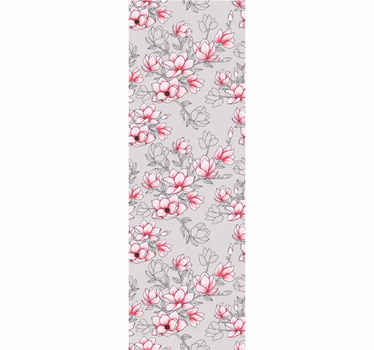 Květinový design magnólie květinová tapeta - TenStickers