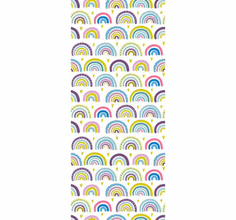Barevný duhový vzor Tapeta do dětského pokoje - TenStickers