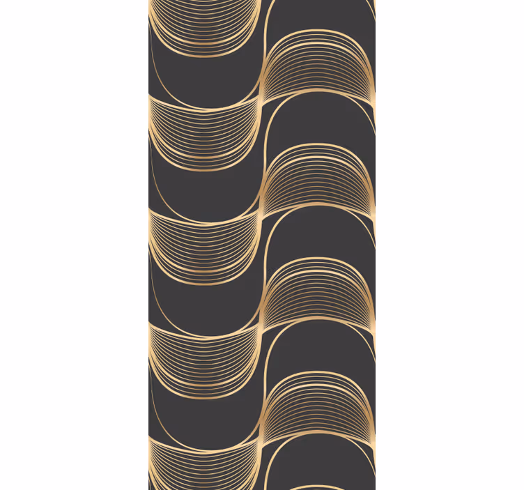 Elegantní vzory linek Geometrická tapeta - TenStickers