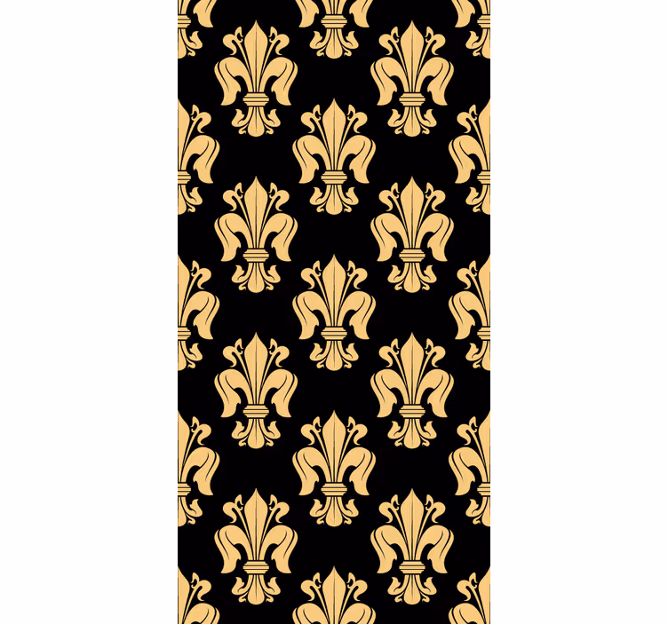 Elegantní fleur-de-lis Barokní tapeta - TenStickers