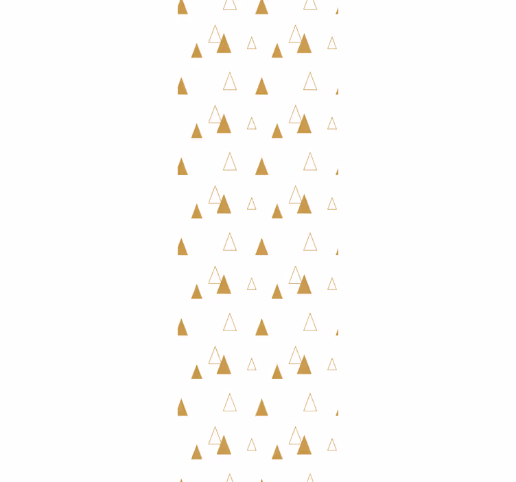 Triangles tapeta zlatý vzor - TenStickers