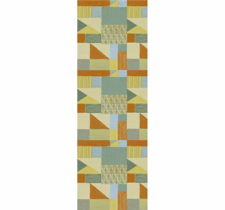 Abstraktní vzor bloky Geometrická tapeta - TenStickers