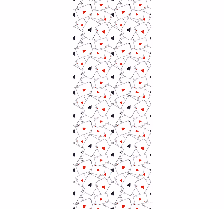 Vzory hracích karet Nápis tapeta - TenStickers