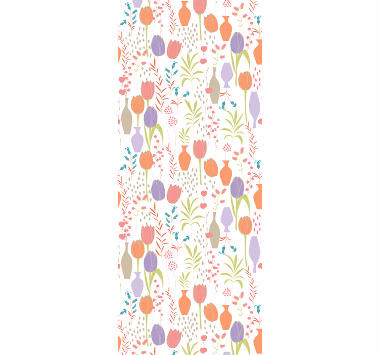 Stylizované květinové vzory květinová tapeta - TenStickers