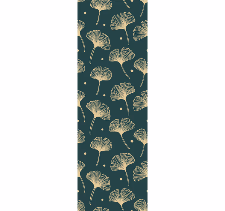 Originální abstraktní tapeta z listů ginkgo - TenStickers