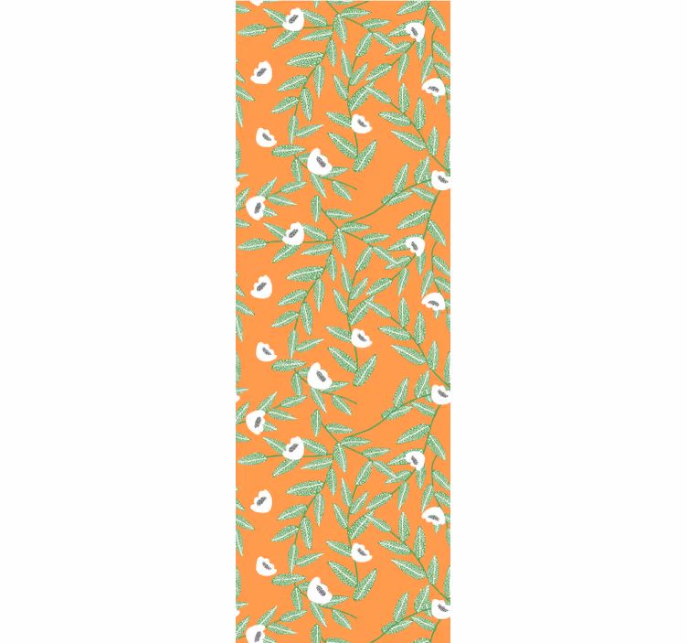 Botanické složení listů květinová tapeta - TenStickers