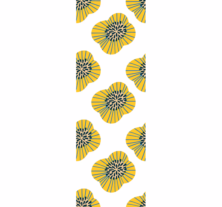 Stylový květinový vzor květinová tapeta - TenStickers