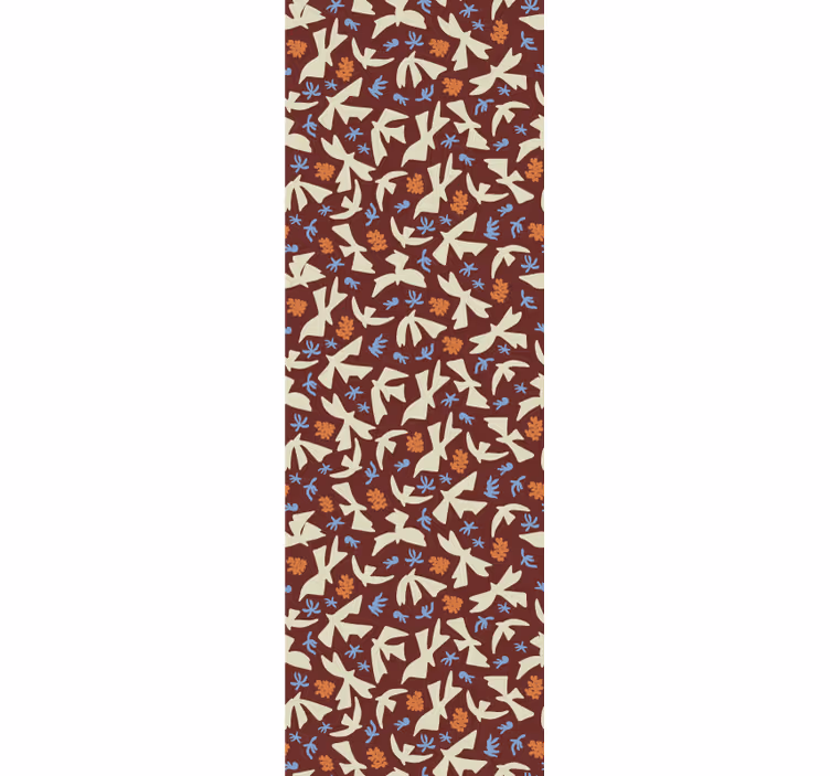 Stylizované přírodní motivy Květinový ornament tapeta - TenStickers