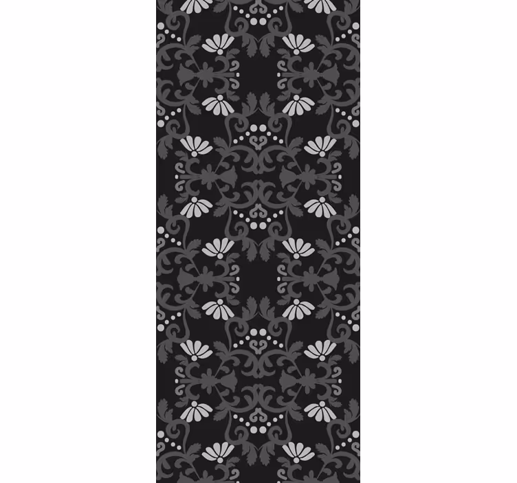 Elegantní botanická expozice Květinový ornament tapeta - TenStickers