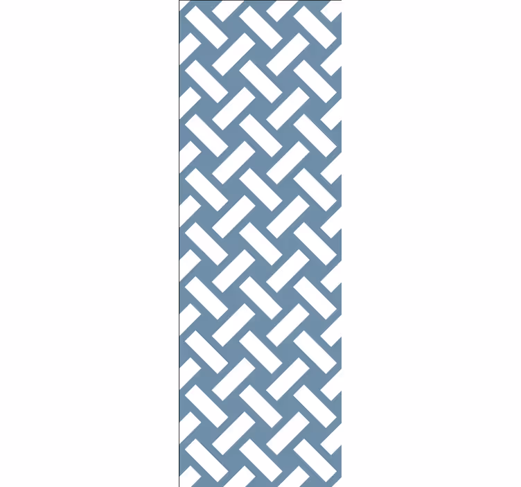 Bílé obdélníky Geometrická tapeta - TenStickers