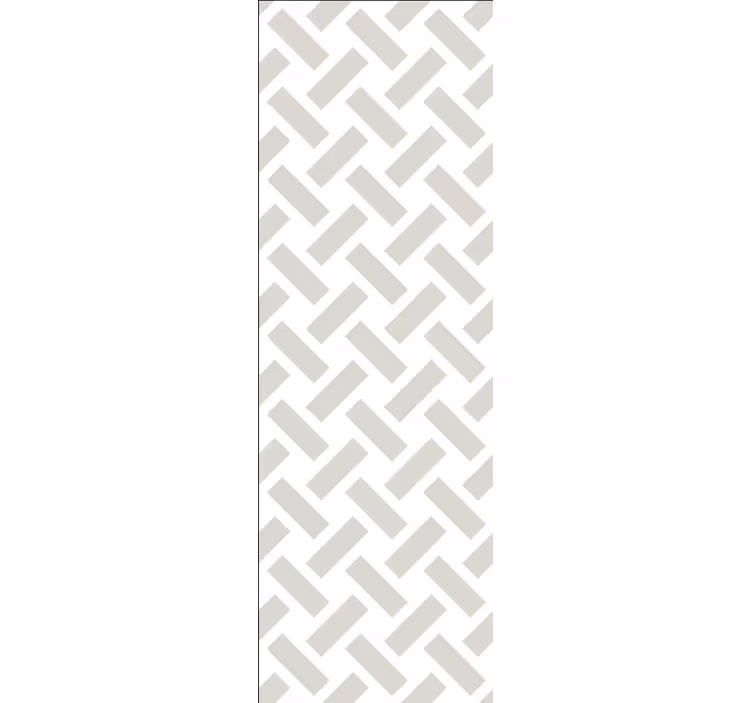 Geometrický bílý čtvercový vzor tapeta - TenStickers