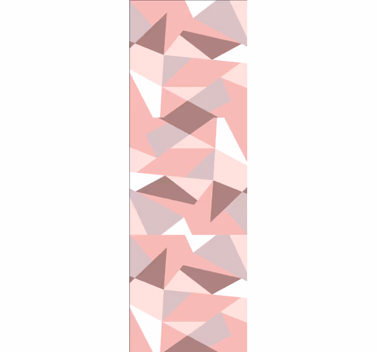 Texturované růžové vzory Geometrická tapeta - TenStickers