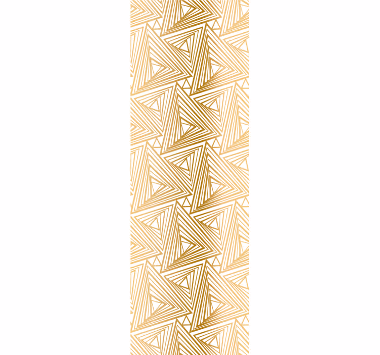 Zlatý vzor Triangles tapeta - TenStickers