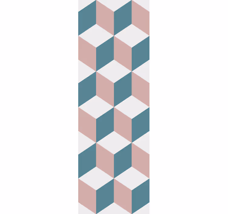 3d uspořádání krychle Geometrická tapeta - TenStickers