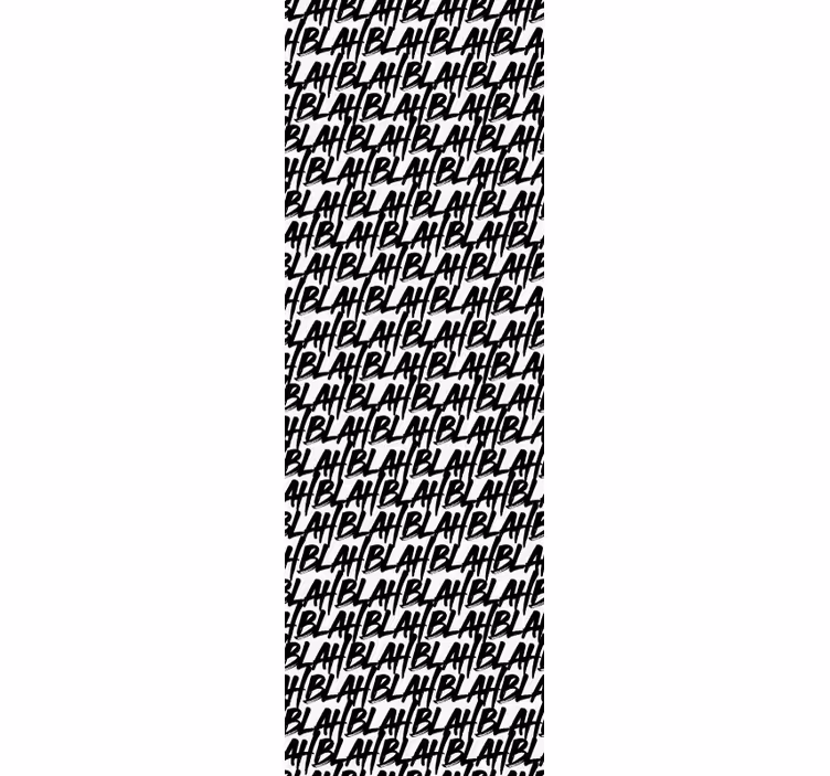 Vzor blablach Nápis tapeta - TenStickers