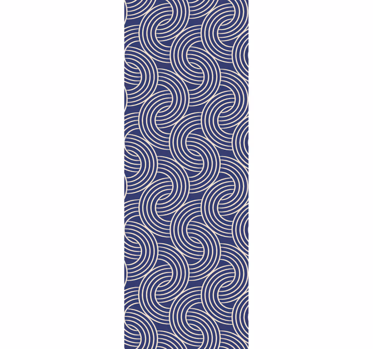 Skandinávská minimalistická modrá tapeta - TenStickers