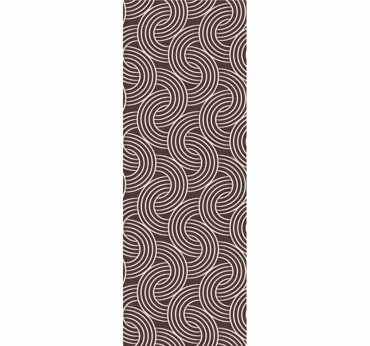 Geometrická tapeta s vzorem spirálových linií - TenStickers