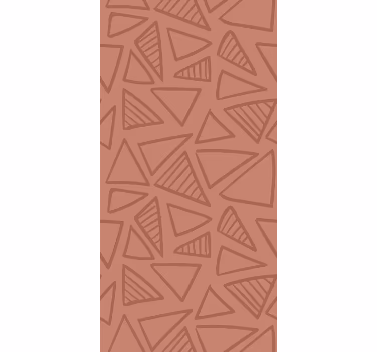 Abstraktní červený vzor Geometrická tapeta - TenStickers
