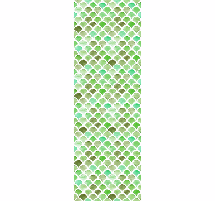 Zelené váhy vzor abstraktní tapeta - TenStickers