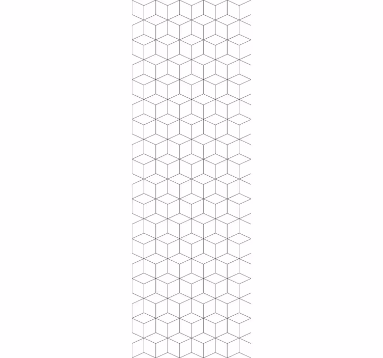 Geometrické kostky vzor čtvercové tapeta - TenStickers