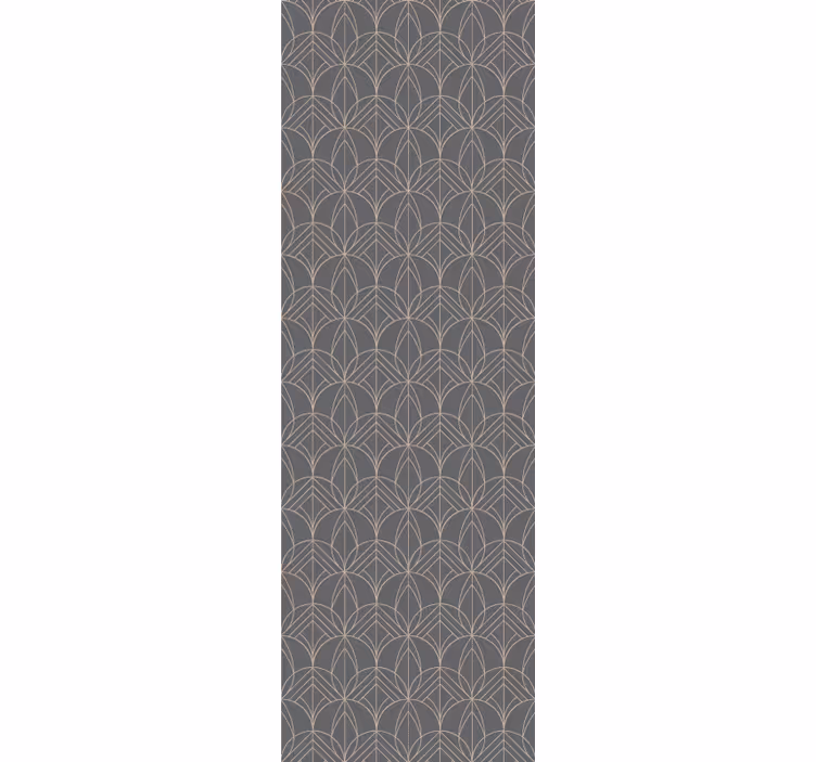 Tapeta obývacího pokoje "art deco" růžové oblouky - TenStickers