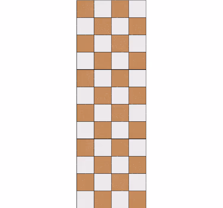 čtvercový vzor design Zkontrolovaná tapeta - TenStickers