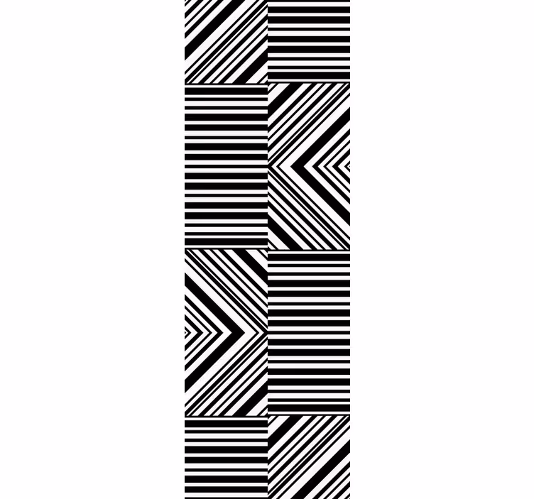 Hrají diagonální pruhy Geometrická tapeta - TenStickers