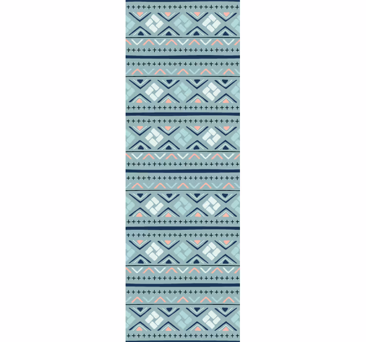 Etnicita v jemných tónech Geometrická tapeta - TenStickers