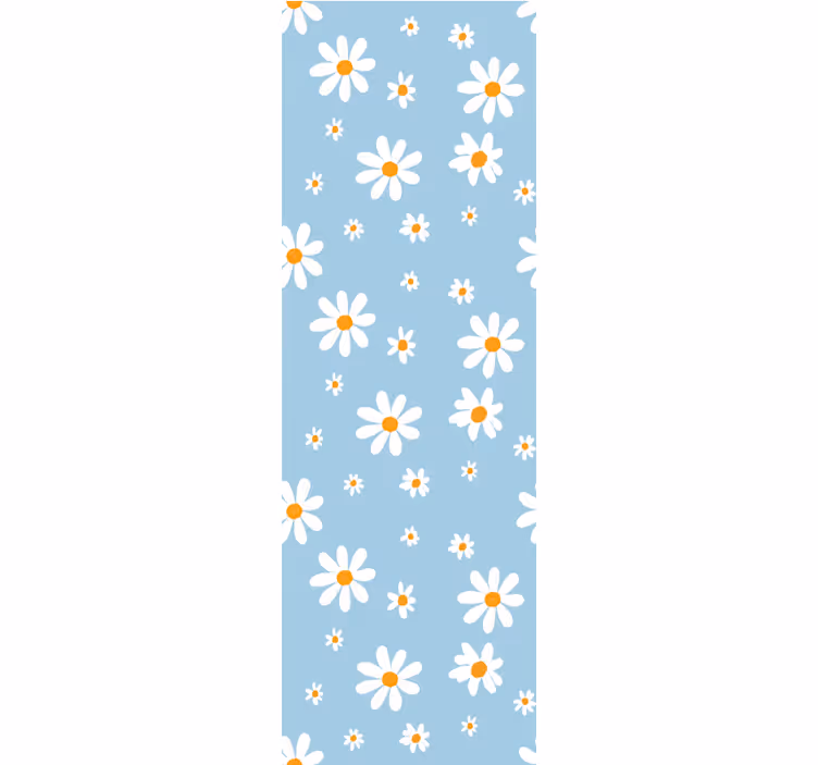 Sedmikráska vzor květ květinová tapeta - TenStickers