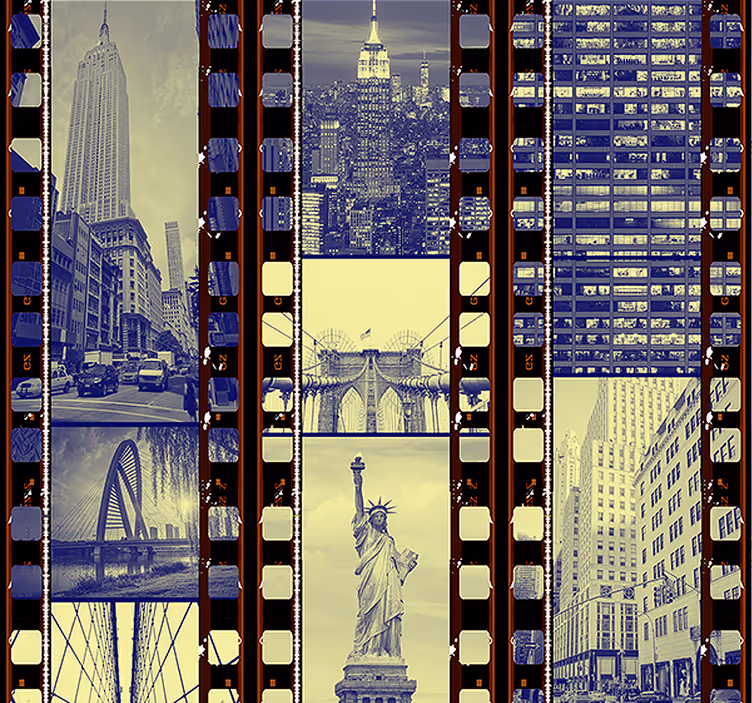 Ny - městské koláže scenérie tapeta - TenStickers