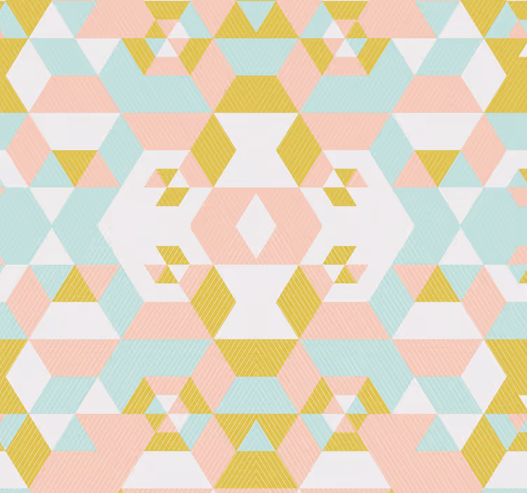 Patchwork vzorované tapeta - TenStickers