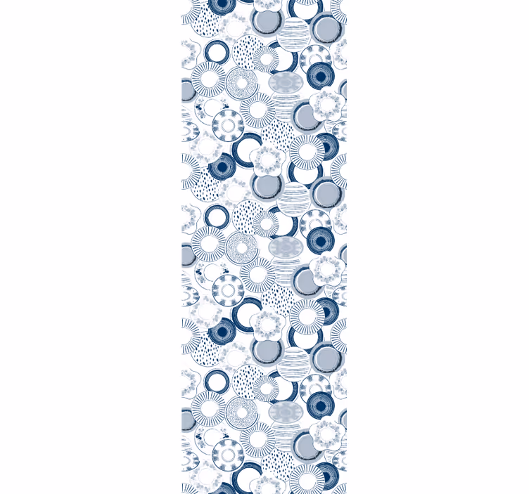 Delfts modré okrasné tapeta - TenStickers
