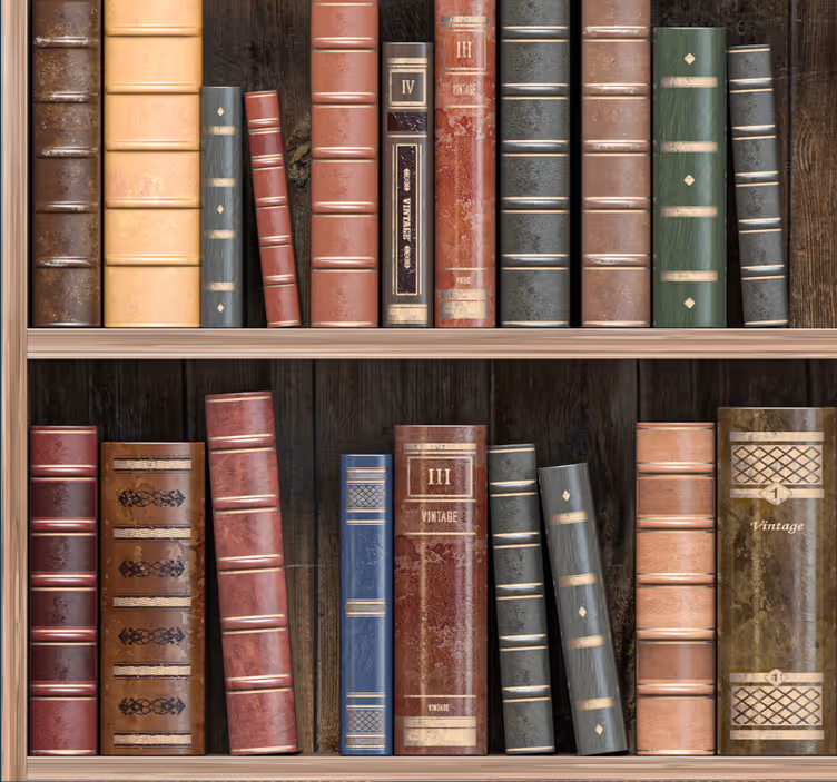 Knihy ve knihovně Kancelářská tapeta - TenStickers