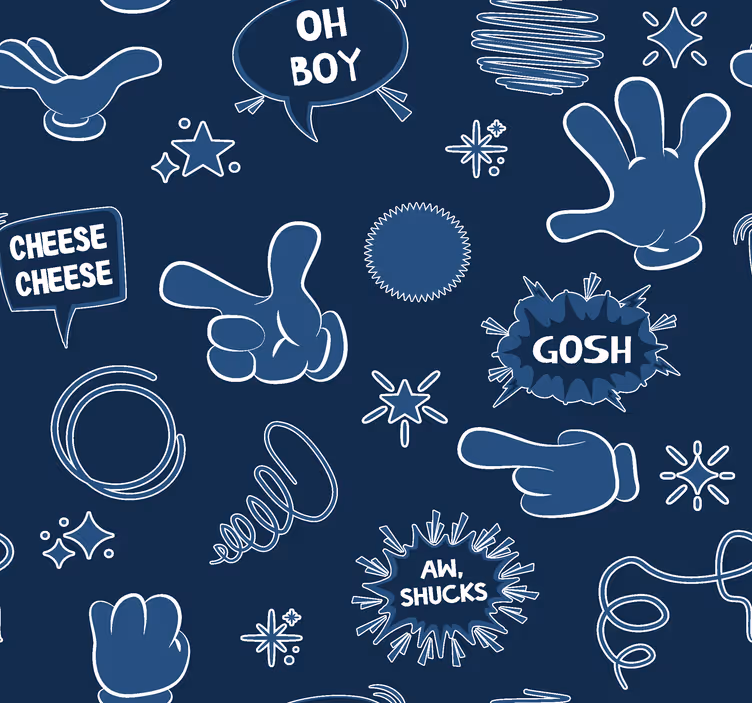 Komiksový styl Námořní tapeta - TenStickers