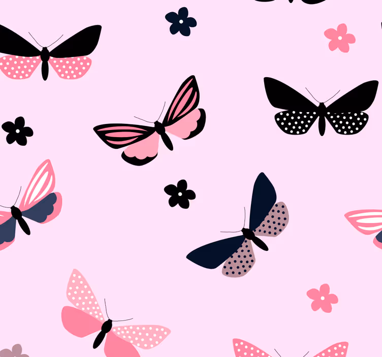 Motiv motýla Motýlí tapeta - TenStickers