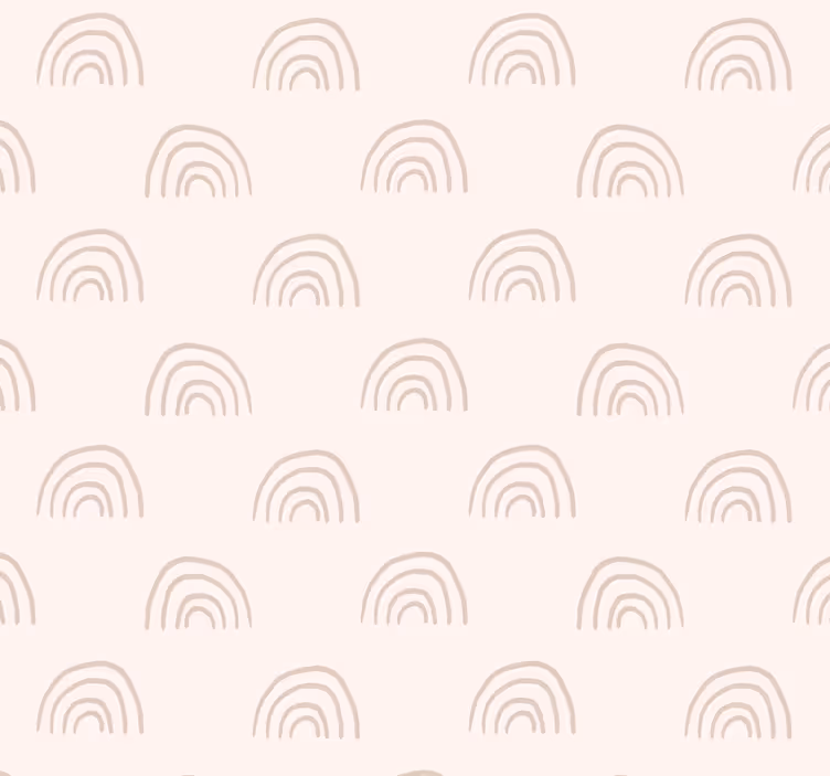 Minimalistická duha školka tapeta - TenStickers