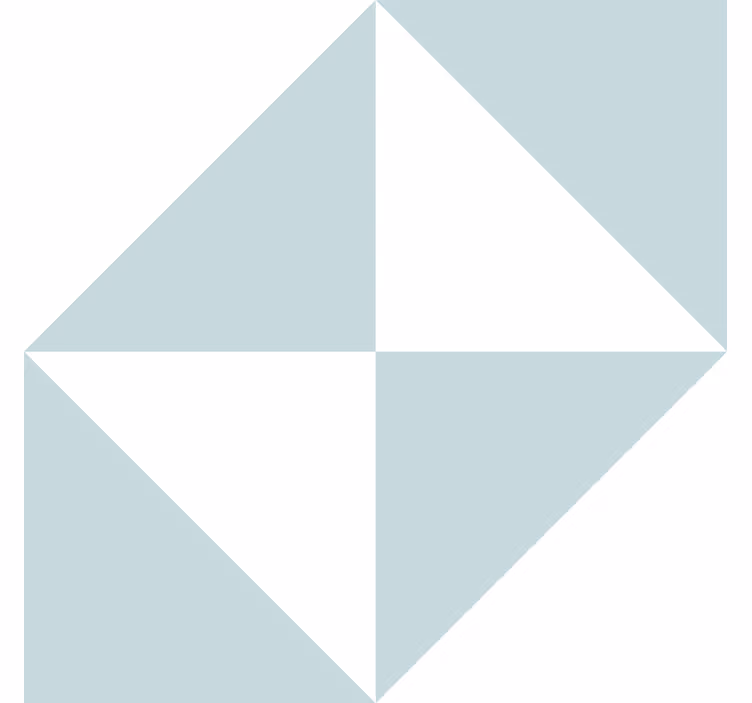Modré trojúhelníky Geometrické tapety - TenStickers