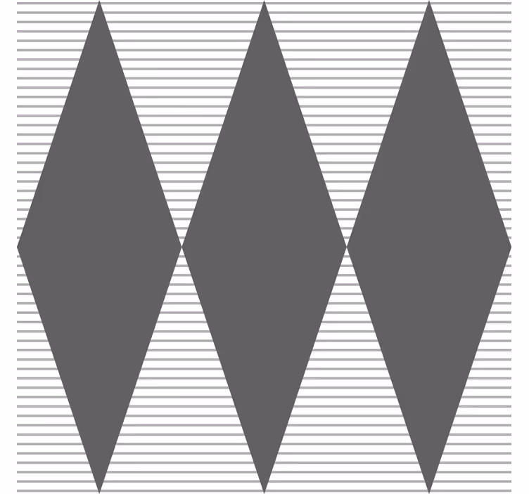 šedý diamantový vzor Geometrické tapety - TenStickers