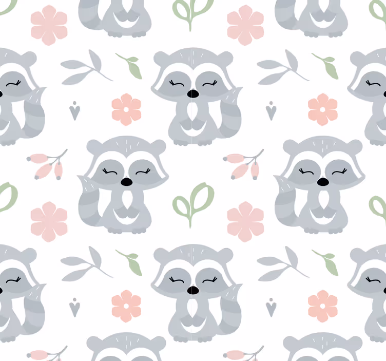 Milí mývalové Zvířata tapety - TenStickers