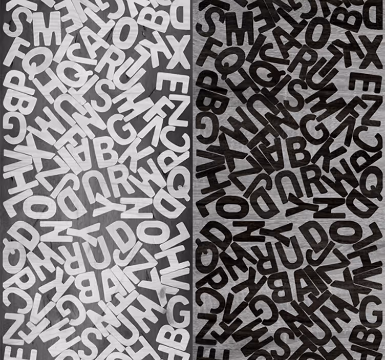 Chaos v abecedě Nápis tapeta - TenStickers