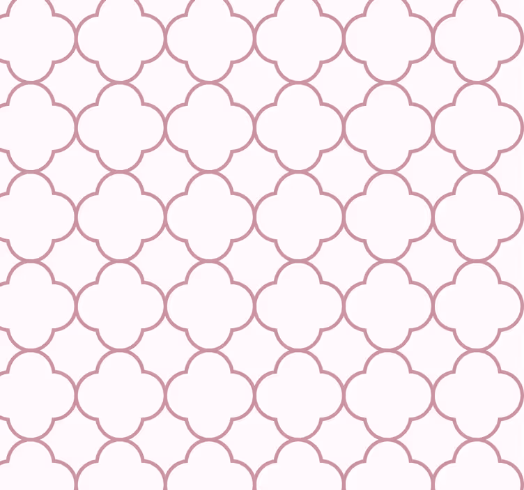 Geometrické vzory Růžová tapeta - TenStickers
