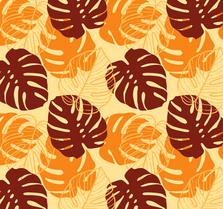 Tropický vzor monstera Dopisní tapeta - TenStickers