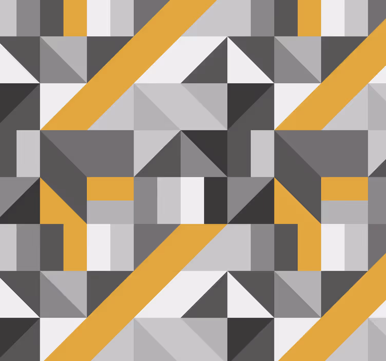 Geometrický vzor se zlatým prvkem tapeta - TenStickers