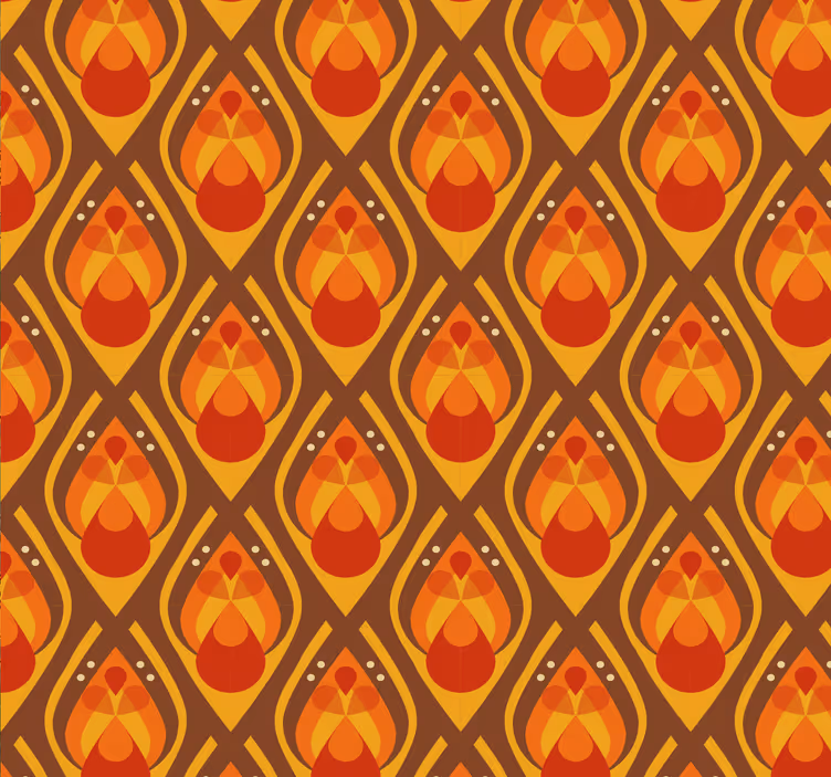 70. Léta geometrické ilustrace flekatá tapeta - TenStickers