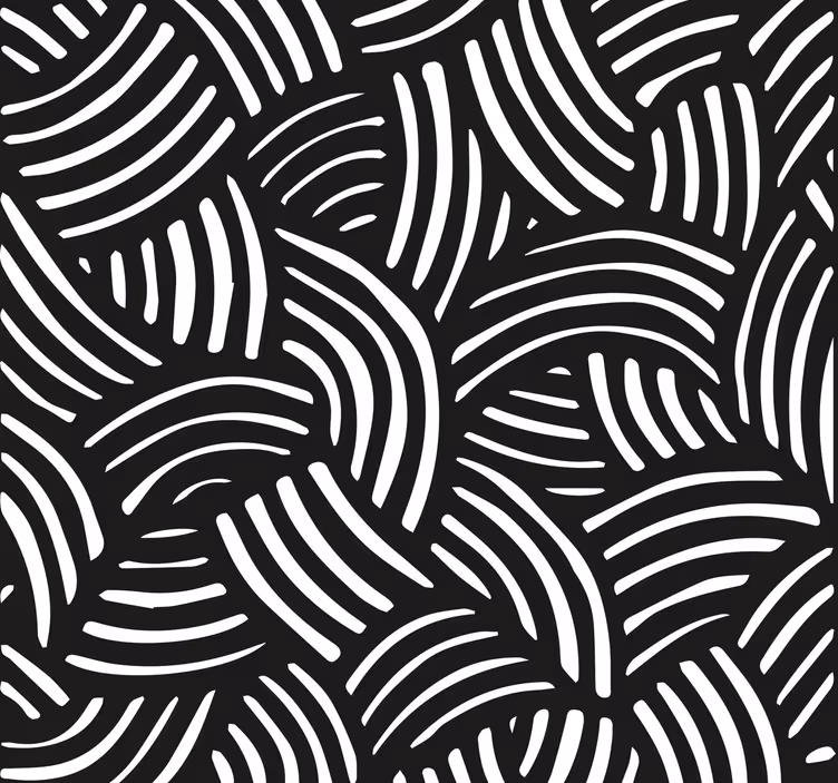 Křivé pruhy Kancelářská tapeta - TenStickers