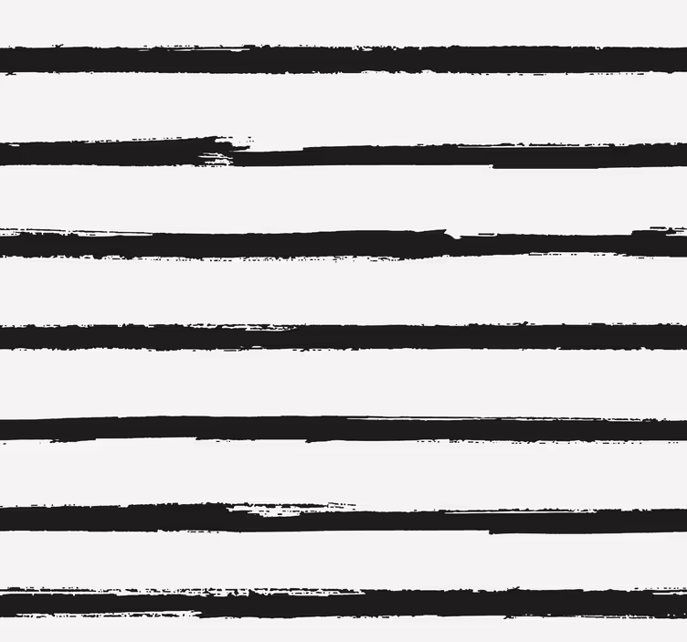 Minimalistické černé pruhy horizontální tapeta - TenStickers